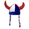 Cappelli da festa Halloween Fancy Cool Hat Bambini Adulto Bull Head Horn Clown Christmas Twisted Braid Cap