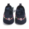 First Walkers Spring Summer Baby Girl Bowknot Princess Shoes Infant Cute Flower Toddler Born Soft Anti-slip Sole Prewalker