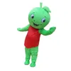 Festival Jurk Little Green Apple Mascotte Kostuums Carnaval Hallowen Gifts Unisex Volwassenen Fancy Party Games Outfit Holiday Celebration Cartoon Character Outfits