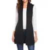 Gilet da donna Donna Casual senza maniche Mantella con scialle Tasca drappeggiata davanti aperto Cardigan Gilet Cappotto Giacche per giacca 2022 Luci22