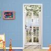 Bakgrundsbilder 3D Wallpaper Stripe Abstrakt Handmålad Arch Väggmålning Fresco Living Room Door Sticker Papel de Parede