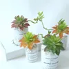 Decoratieve bloemen kransen succulents kunstmatige lotus stijl vaas groene planten thuis tuin slaapkamer party bureau kamer mini bonsai deco