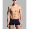 Underbyxor Sommar Unederwear Andningsbara Fast Färg Modala Underkläder Mens Boxers Mode Kontrast Stickad Slim Fit Mäns