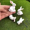 Objets décoratifs Figurines 4 Pcs Pâques Mini Fée Jardin Animaux Ornements Pour Pot De Fleur Gâteau Topper Maison Automobile Décoration