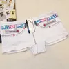 Katoen Vrouwen Boxers Shorts Denim Gedrukt BoyShort Slipjes Dames Meisjes Knickers Ondergoed Voor Vrouw 6 Stks / Set 210730