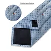 Bow Ties Blue Plaid Dot Silk For Men 8cm Business Wedding Neck Tie Pocket Square Cufflinks Set Gift Drop Wholesale Fred22