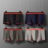 Underpants 4pcs/lot Men's Underwear Boxers Breathable Cotton Man Boxer Solid Comfortable Male Panties Shorts