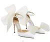 Eleganti marchi Averly Sandali Scarpe a punta Décolleté con fiocco in rete Donna Tacchi alti Aveline Abito con cinturino alla caviglia Abito da sposa da sposa EU35-43.con BOX