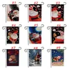 Banner Flagi Boże Narodzenie Garden Flagi Cartoon Wzór Xmas Motyw Dwie strony Santa Ogród Flaga Boże Narodzenie Dekoracje 9 Styl T2i52367