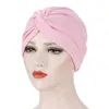 Musulman Coton Bandanas Front Croix Turbante Bonnet Islamique Chapeaux pour Femmes Skullies Bonnets Inde Wrap Foulard Hijabs