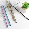 304 stainless steel straw recycling drinking tube group colorful straw outdoor portable 6 cm 26.5cm straight