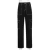 Streetwear Losse High Taille Baggy Jeans Hot Aesthetic Vintage Wide Leg Denim Pants Joggers Fashion Cargo Trouser Cuteandpsycho Y220311