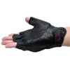 Motorcykelhandskar Halvfinger Mitt Glove Fingerless Leather Summer Män Kvinnor Scooter Moto Mitten Electric Bike Racing Cykling