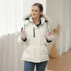 OFTBUY veste d'hiver femmes Bomber 90% duvet de canard blanc manteau imperméable réel col de fourrure de renard naturel à capuche chaud Streetwear