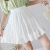 Shinton Chiffon Mini Faldas Mujer Moda Sólido Cintura Alta Plisada Pedido Sexy Coreano Coreano Jupe Femme Verano 210619