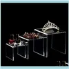 Jewelry Packaging & Display Jewelryjewelry Pouches Bags Set Of 6 3 4 5 Inch Showcase Acrylic Riser Cake Stand Home Wedding Candy 223K