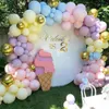 Macaron Ballons Ensemble Décoratif De Mariage Fête D'anniversaire Ballon Arches Fond Mur Ballons