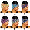 Vintage Damen Stirnbänder Haarschmuck Afrikanische Bedruckte Stretch Baumwolle Stirnbänder Elastische Kopfbedeckung Turban Kopftuch Kopftuch