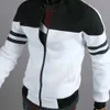 Winter Herbst Baumwolle Mann Jacke Reißverschluss Mehrfarbig Langarm Mantel Slim Bomber Männer Streetwear A01 210909