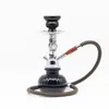 Arabisk hookah enkel liten shisha hookah set kompakt och bärbart singelrör