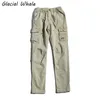 Glacialvale Mężczyzna Spodnie Cargo Mężczyźni Joggers Mężczyzna Hip Hop Japoński Streetwear Vintage Spodnie Jogging Khaki Spodnie dla mężczyzn 211008