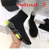 stickade elastiska strumpor stövlar vår höst klassiska sexiga gym casual kvinnor skor mode plattform män sport boot lady spets upp tjocka sneakers stor storlek 35-42-45 US5-US11