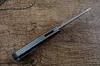 TWO SUN TS380 M390 Couteaux de poche pliants en acier pour l'extérieur, lame de lavage en pierre TC4, manche en fibre de carbone Flipper, ouverture des collections de cadeaux