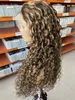 P4 27 تسليط الضوء على 13x4 الدانتيل الجبهة Water Water Brazilian Hair Hair Beg