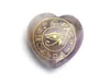 Pietre chakra naturali di piccole dimensioni Cristallo scolpito Guarigione Reiki Pietra a forma di cuore Occhio di Horus Simboli amuleto incisi
