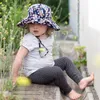 Chapéus de sol Proteção Baby crianças menina menina unissex Bucket verão Sunbonnet Bebe Caps Wide Brim Delm22