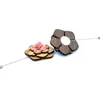 Épingles, Broches Élégant Hommes Femmes Mignon Romantique Cou En Bois Épinglette Broche Marié Fête De Mariage Bois Rose Fleur Corsage Accessoire