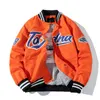 Męskie Kurtki Męskie Bombowiec Baseball Moda Mężczyźni Anorak Hip Hop Streetwear Mężczyzna Casual Uniform Płaszcze Odzież