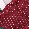 Robes de fille 2021 Enfant Enfant Bébé Fille Rouge Polka Dot Impression Bretelle Sans Manches Princesse Cascade Robe Silm Sling Jupe