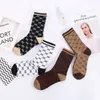 5 Pairs/Lot Fashion Retro Letter Go Men Women Socks Cotton Harajuku Fashion Streetwear Japanese Happy Funny Kawaii Female Tube