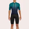 Triathlon Manica corta Dermotuta Ciclismo Unisex Bicicletta Sport Ciclismo Body Set Aero Splash Abbigliamento MTB Speed Suit Tuta Set da corsa