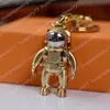 Designers Astronaut Keychains Stainless Steel Women Car Key Chain Fashion Accessories