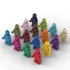 مجموعات ألعاب بناء minifig fidget أحادية اللون هدية للأطفال عبوة واحدة من 40 لونًا