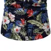 Mens Floral All Over Print Beach Hawaiian Shirt Summer Short Sleeve Casual Button Down Shirt Male Holiday Party Camisa Hawaiana 210522