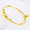 Frosted Lucky Gold Plated Beads Wedding Bridal Dubai Gold Bangl & Bracelets for Female
