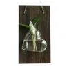 Nya väggmonterade glasvaser vägg hängande växt hydroponiska vaser landskap diy flaskvaser för hem trädgård dekoration-30 210409