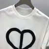 2022 Frühjahr und Sommer neues hochwertiges Baumwolldruck-Kurzarm-T-Shirt mit Rundhalsausschnitt Größe: m-l-xl-xxl-xxxl Farbe: Schwarz Weiß vN2d
