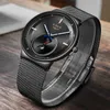 Мужские часы Lige Top Brand Brand Luxury Men Fashion Dress Quartz Watch идеальный подарок черный циферблат современный стиль Relojes Hombre 210527