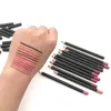 Lip potloden waterdichte langdurige lippen make-up eyeliner roze zwart groene kleuren aangepaste logo wimper dozen