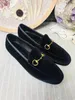 dames Flat Dress schoenen 100% Authentiek koeienhuid Metalen gesp designer schoenen Lady lederen letter casual schoen Mules Princetown Men Trample Lazy Loafers Grote maat 34-42-46