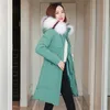 Fashionable women's winter warm hooded cotton winter jacket solid color long-sleeved jacket ladies Women's cotton coat 210930