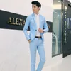 2021 four seasons new three-piece suit (suit + pants + shirt) dress business casual suit men's large m-5xl X0909