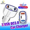 QC3.0 PD車の充電器3 IPhone 13 Pro最大12 11 XR Samsung Izeso用1タイプC USB高速充電7A電源アダプタ