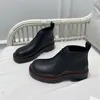 Mixed Color Platform Oxfords Thick Sole Derby Boots Autumn Leather Boot Women Round Toe Designer Shoe Casual Loafers