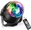 rtable Laser Stage Lights Home Decor RGB Seven mode Lighting Mini DJ Disco dancing light with Remote Control For Christmas Party Club Projector KTV LED lampes