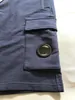 One okulary CP Company Shorts Cotton Men krótkie spodnie swobodny rozmiar joggingu M-XL Black Blue